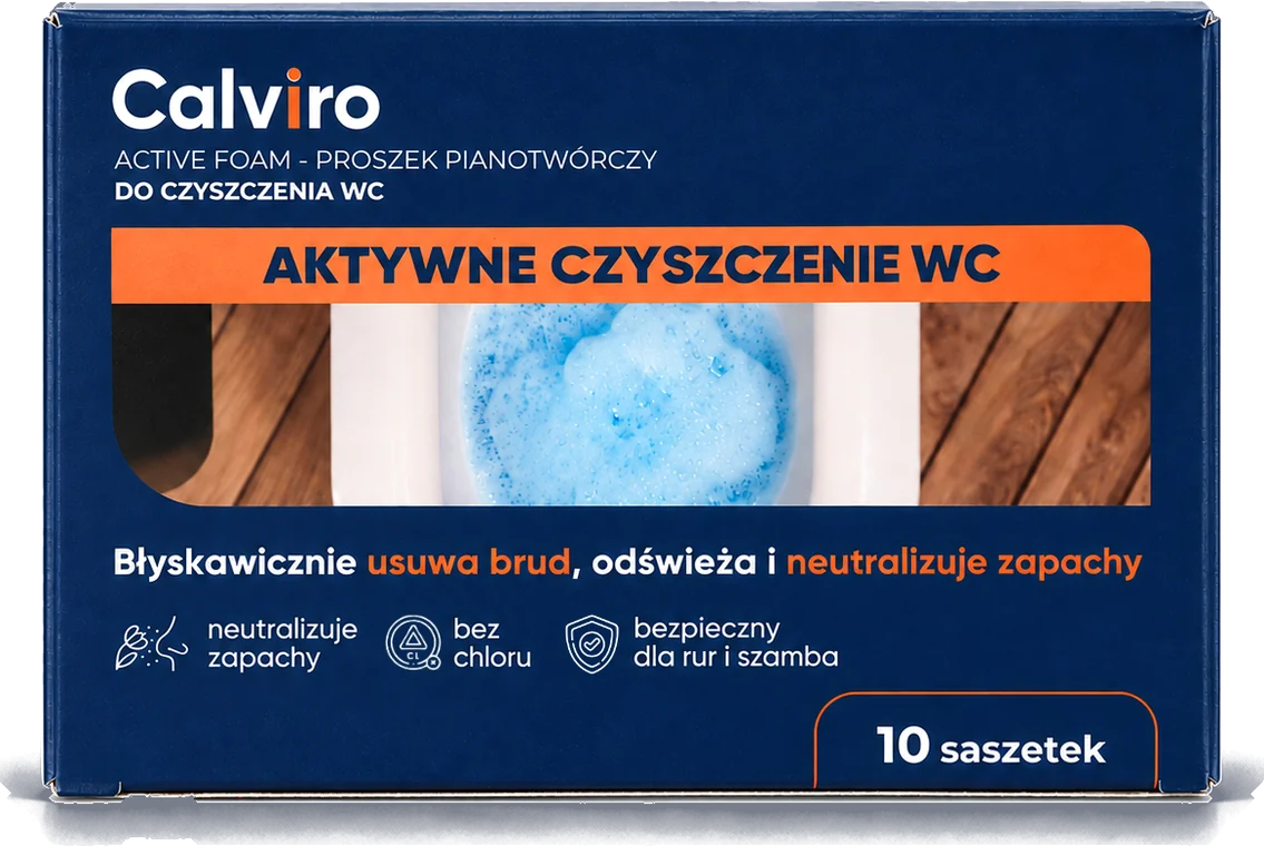 Aktywna piana do WC Active Foam — 10 saszetek