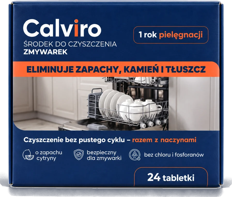 Tabletki do czyszczenia zmywarki — 24 szt.