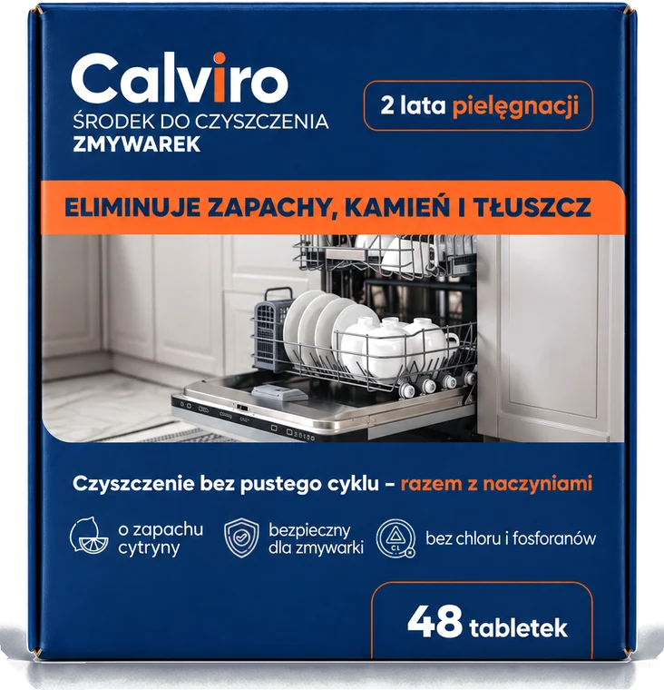 Tabletki do czyszczenia zmywarki — 48 szt.